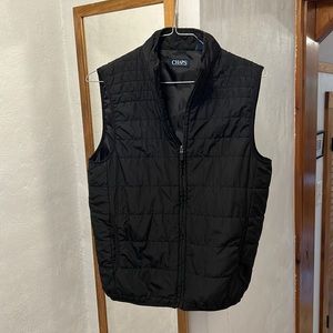 Chaps Quilted Packable Vest - Black - Medium - used